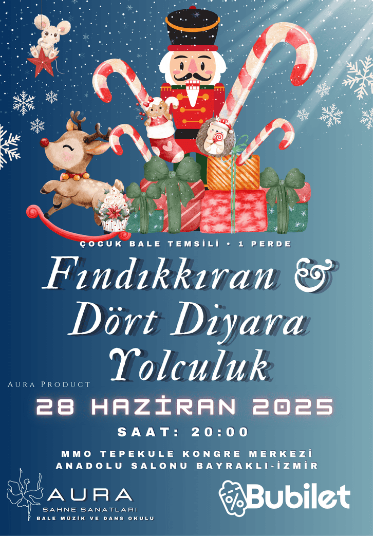 28 Haziran 2025 Fındıkkıran ve Dört Diyara Yolculuk Bale Çocuk Temsili